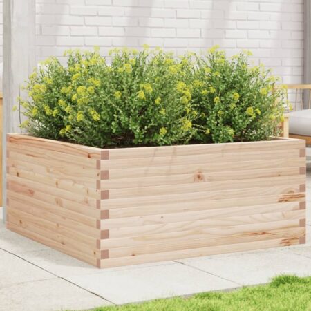 vidaXL plantekasse 100x100x46 cm massivt fyrretræ