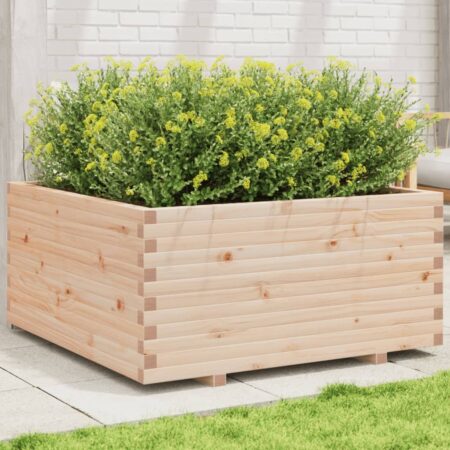 vidaXL plantekasse 100x100x49,5 cm massivt fyrretræ