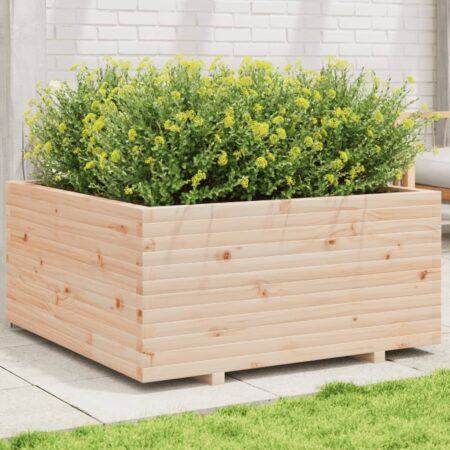 vidaXL plantekasse 100x100x49,5 cm massivt fyrretræ