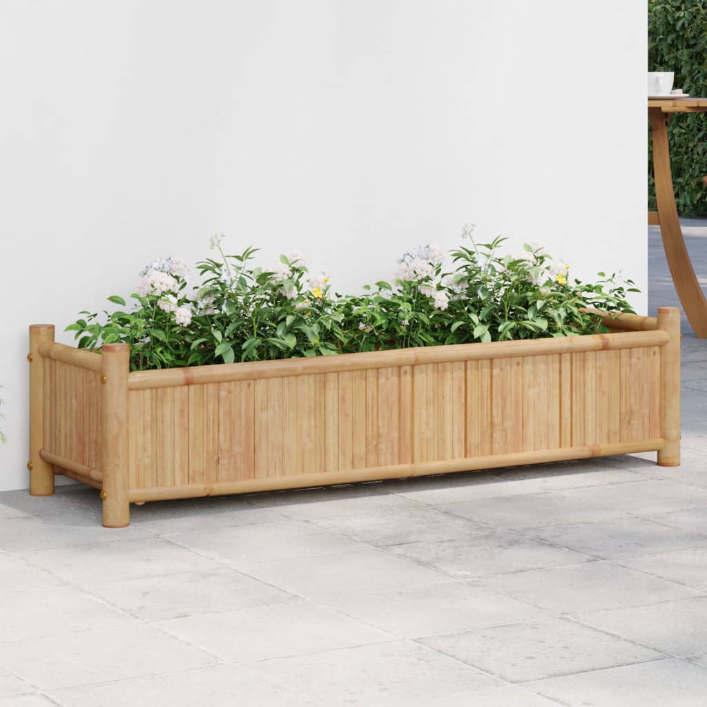 vidaXL plantekasse 100x30x25 cm bambus vidaXL plantekasse 100x30x25 cm bambus