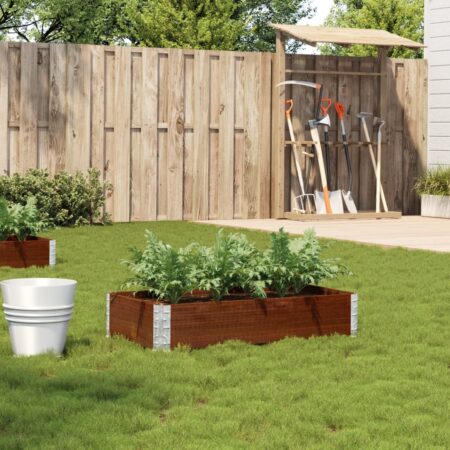 vidaXL plantekasse 100x50 cm massivt fyrretræ brun