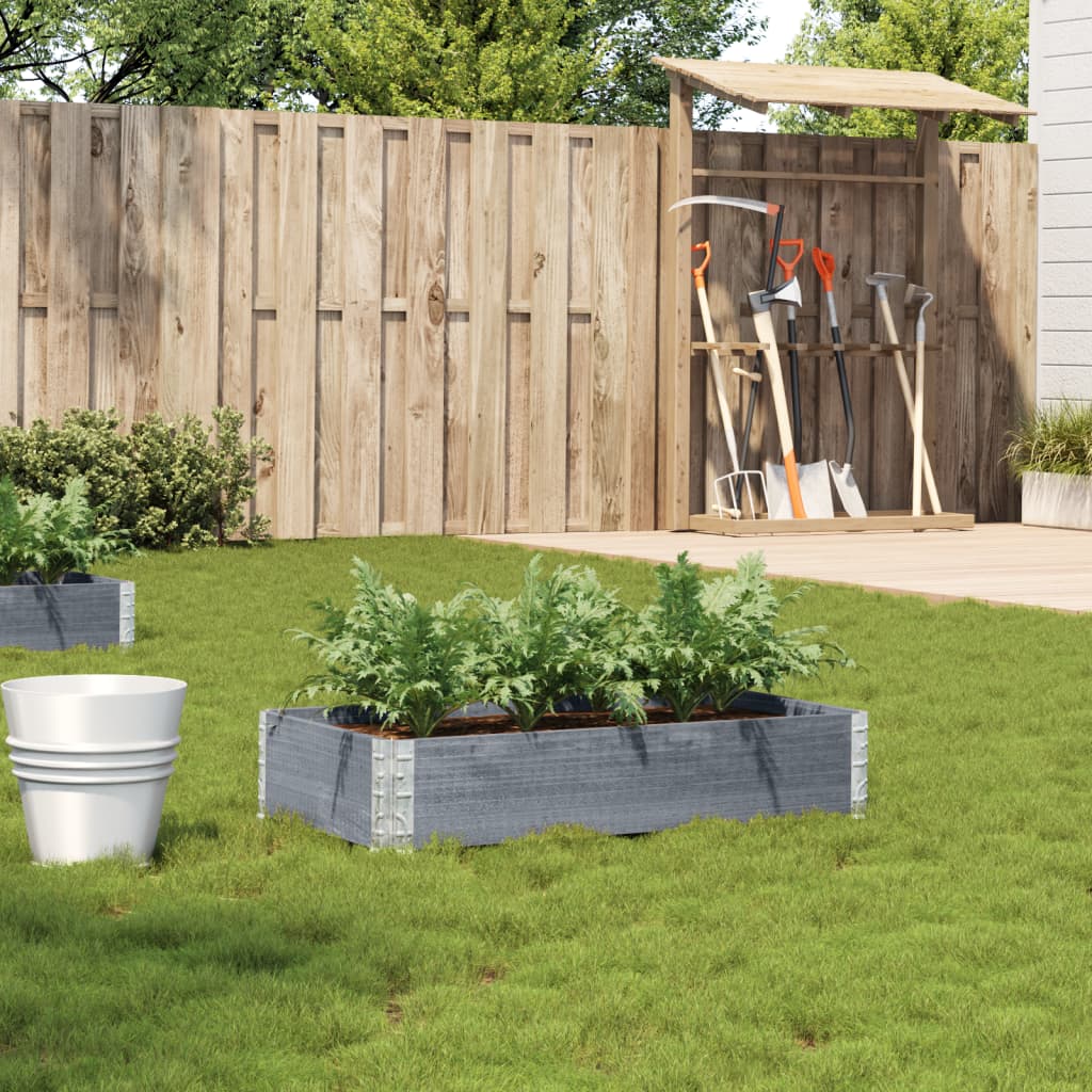vidaXL plantekasse 100x50 cm massivt fyrretræ grå vidaXL plantekasse 100x50 cm massivt fyrretræ grå