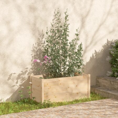 vidaXL plantekasse 100x50x50 cm massivt fyrretræ