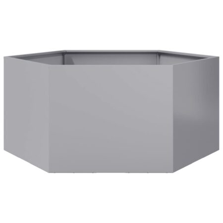 vidaXL plantekasse 104x90x45 cm sekskantet galvaniseret stål