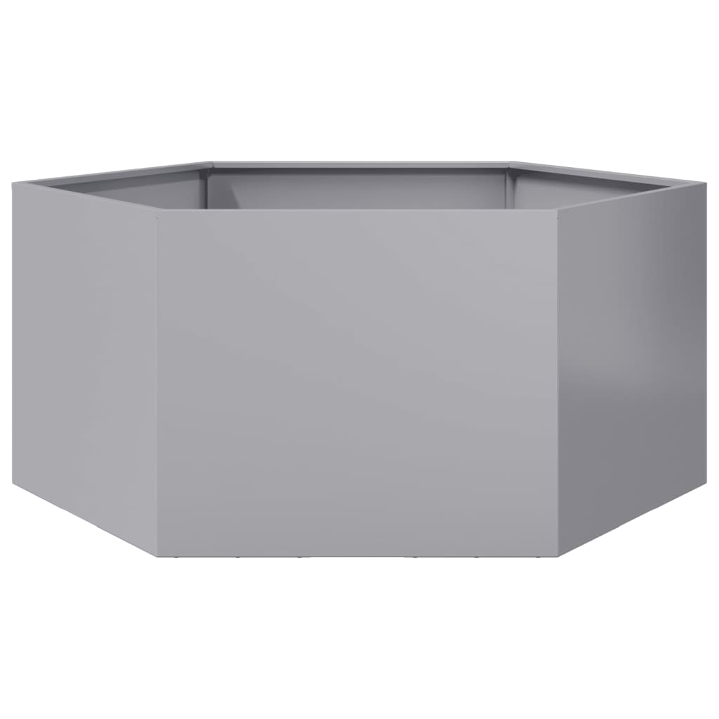 vidaXL plantekasse 104x90x45 cm sekskantet galvaniseret stål vidaXL plantekasse 104x90x45 cm sekskantet galvaniseret stål