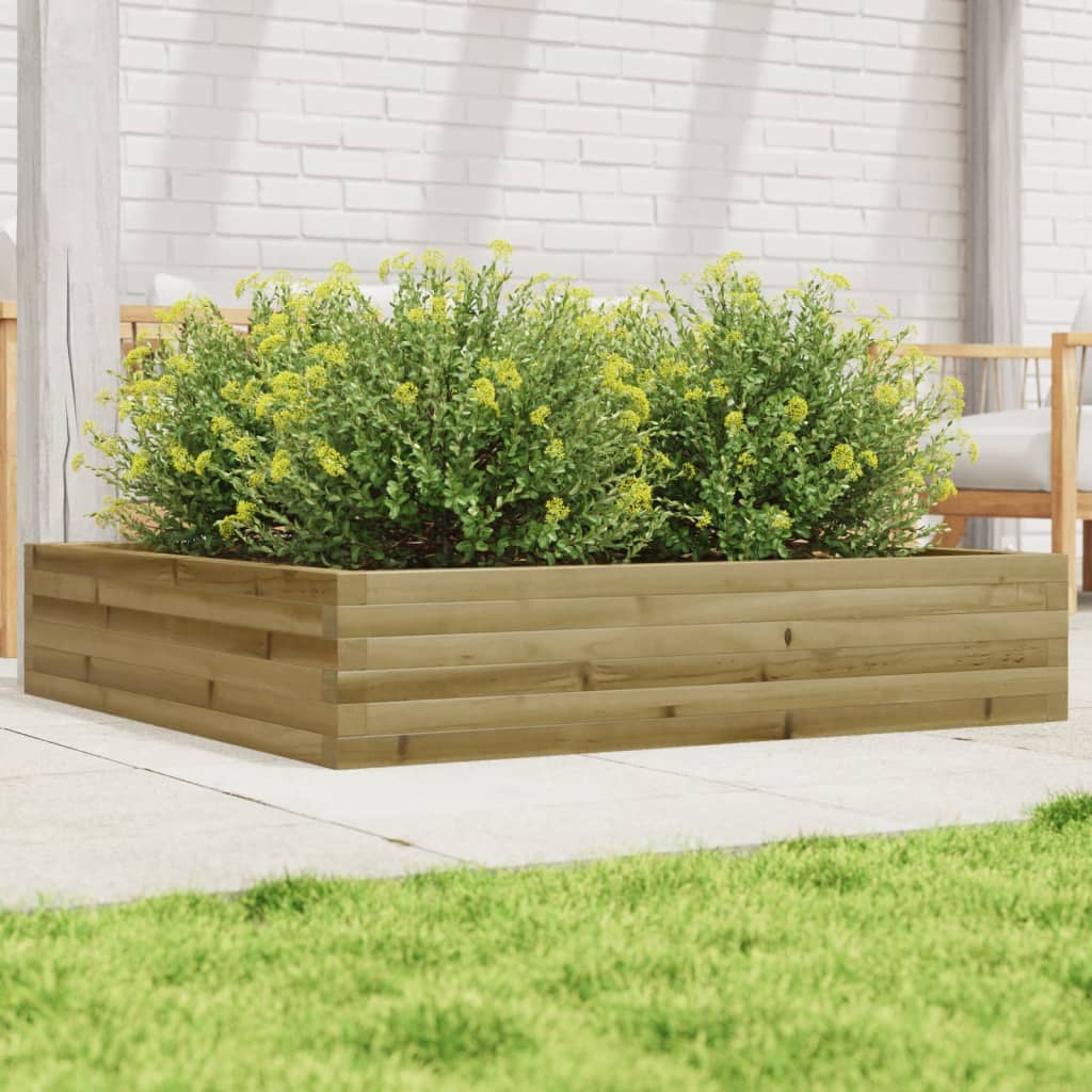 vidaXL plantekasse 110x110x23 cm imprægneret fyrretræ vidaXL plantekasse 110x110x23 cm imprægneret fyrretræ