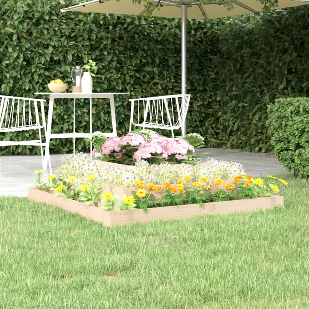 vidaXL plantekasse 110x110x27 cm massivt fyrretræ vidaXL plantekasse 110x110x27 cm massivt fyrretræ
