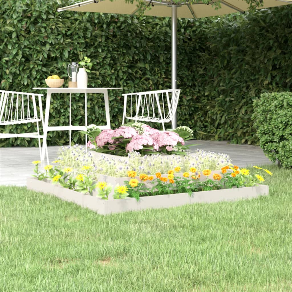 vidaXL plantekasse 110x110x27 cm massivt fyrretræ hvid vidaXL plantekasse 110x110x27 cm massivt fyrretræ hvid