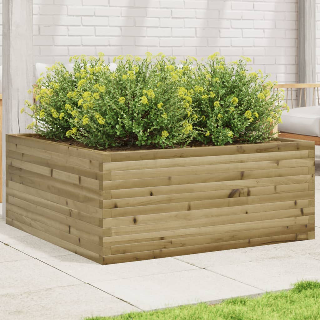 vidaXL plantekasse 110x110x46 cm imprægneret fyrretræ vidaXL plantekasse 110x110x46 cm imprægneret fyrretræ