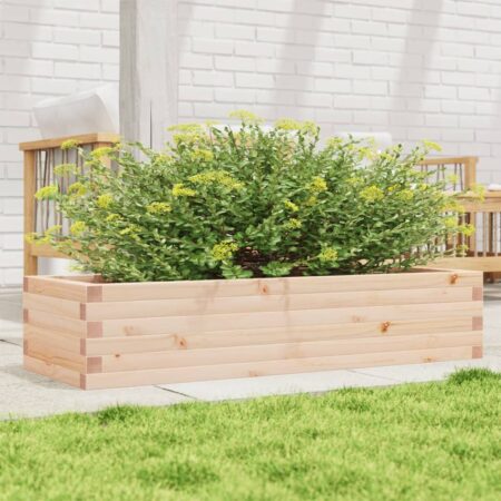 vidaXL plantekasse 110x40x23 cm massivt fyrretræ