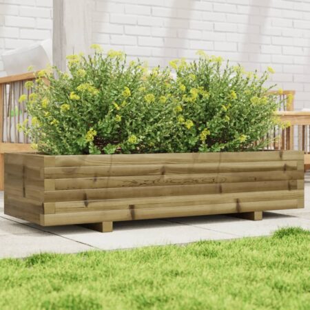 vidaXL plantekasse 110x40x26,5 cm imprægneret fyrretræ