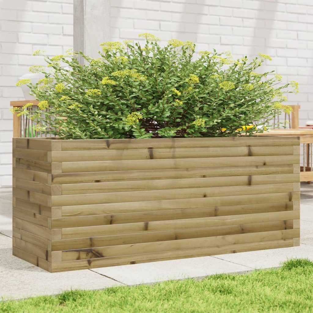 vidaXL plantekasse 110x40x46 cm imprægneret fyrretræ vidaXL plantekasse 110x40x46 cm imprægneret fyrretræ