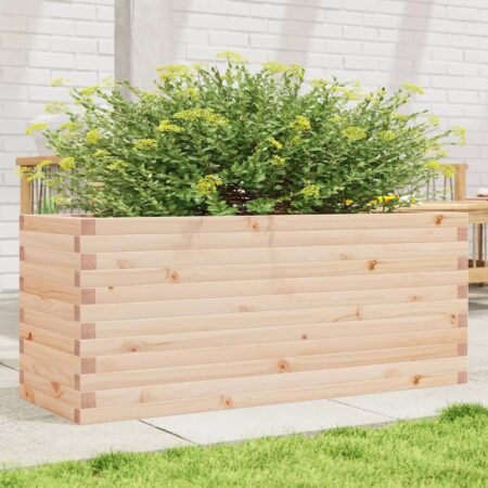 vidaXL plantekasse 110x40x46 cm massivt fyrretræ