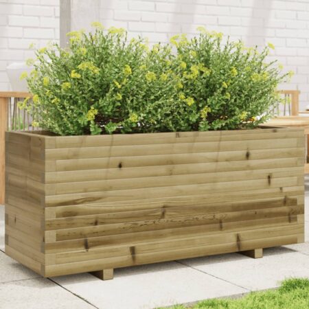 vidaXL plantekasse 110x40x49,5 cm imprægneret fyrretræ