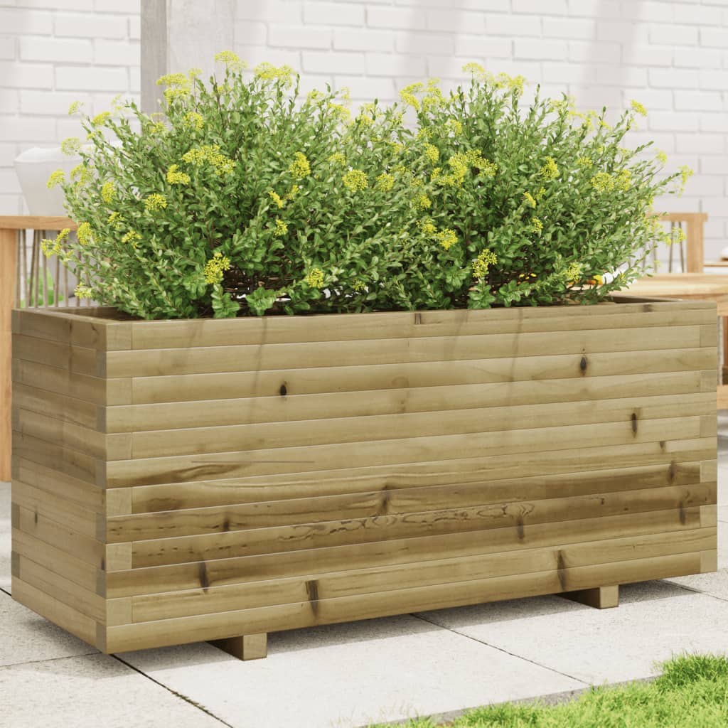 vidaXL plantekasse 110x40x49,5 cm imprægneret fyrretræ vidaXL plantekasse 110x40x49,5 cm imprægneret fyrretræ