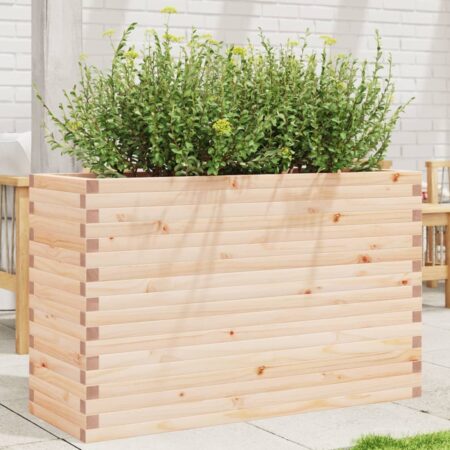 vidaXL plantekasse 110x40x68,5 cm massivt fyrretræ