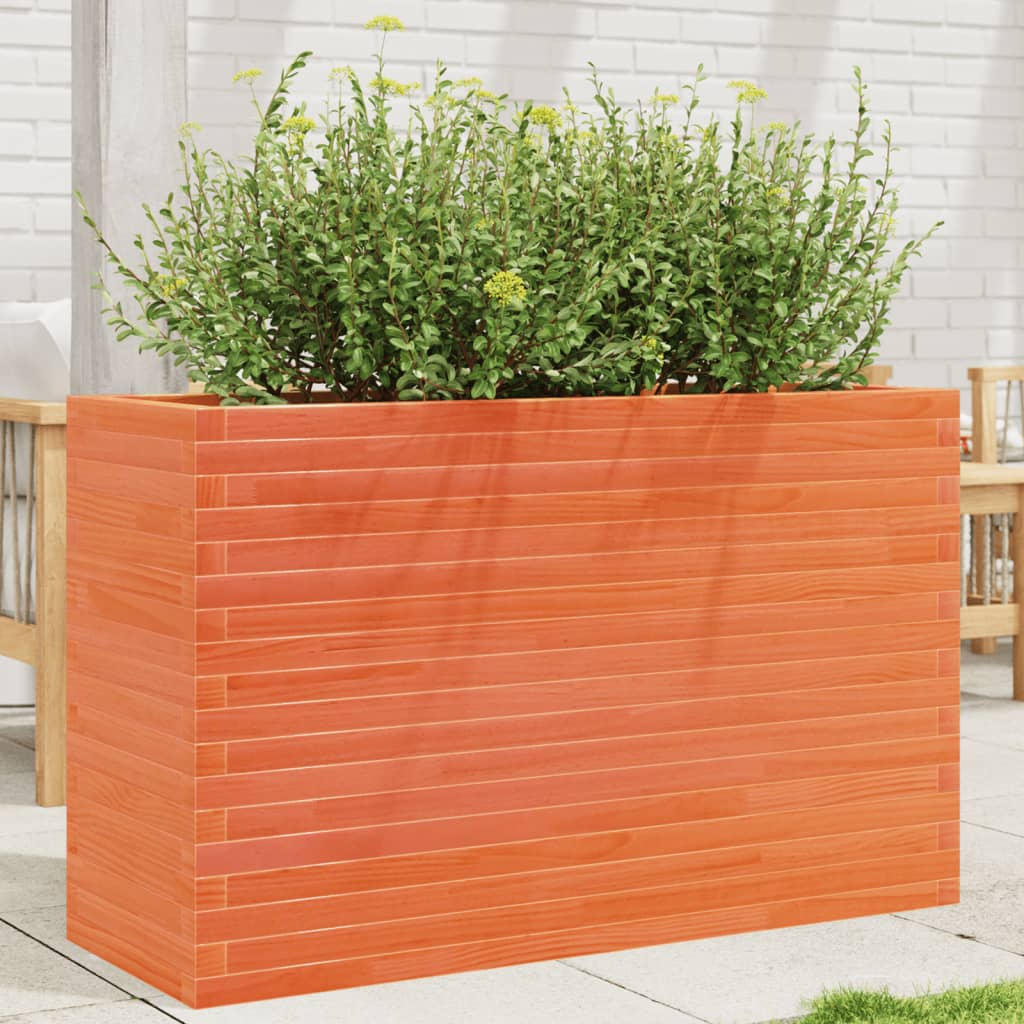 vidaXL plantekasse 110x40x68,5 cm massivt fyrretræ gyldenbrun vidaXL plantekasse 110x40x68,5 cm massivt fyrretræ gyldenbrun