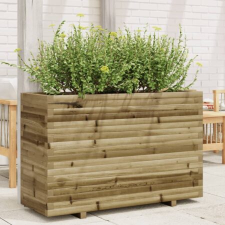 vidaXL plantekasse 110x40x72 cm imprægneret fyrretræ