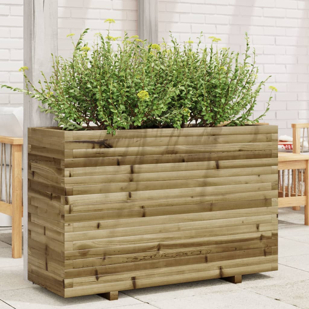 vidaXL plantekasse 110x40x72 cm imprægneret fyrretræ vidaXL plantekasse 110x40x72 cm imprægneret fyrretræ