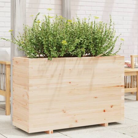 vidaXL plantekasse 110x40x72 cm massivt fyrretræ