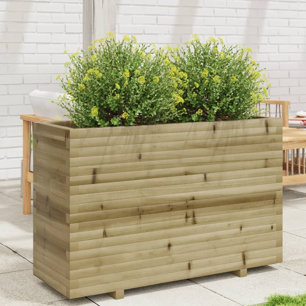 vidaXL plantekasse 110x40x72,5 cm imprægneret fyrretræ vidaXL plantekasse 110x40x72,5 cm imprægneret fyrretræ