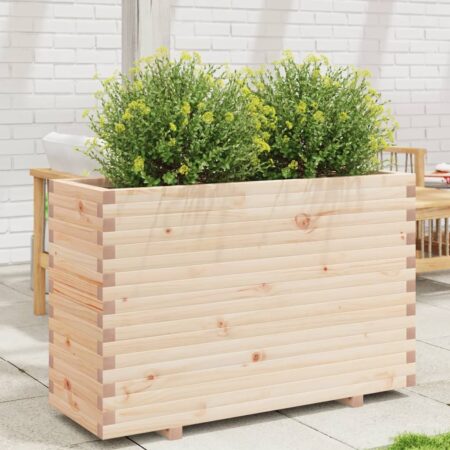 vidaXL plantekasse 110x40x72,5 cm massivt fyrretræ