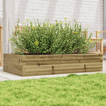 vidaXL plantekasse 110x60x23 cm imprægneret fyrretræ