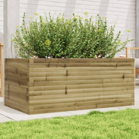 vidaXL plantekasse 110x60x46 cm imprægneret fyrretræ