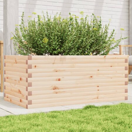 vidaXL plantekasse 110x60x46 cm massivt fyrretræ