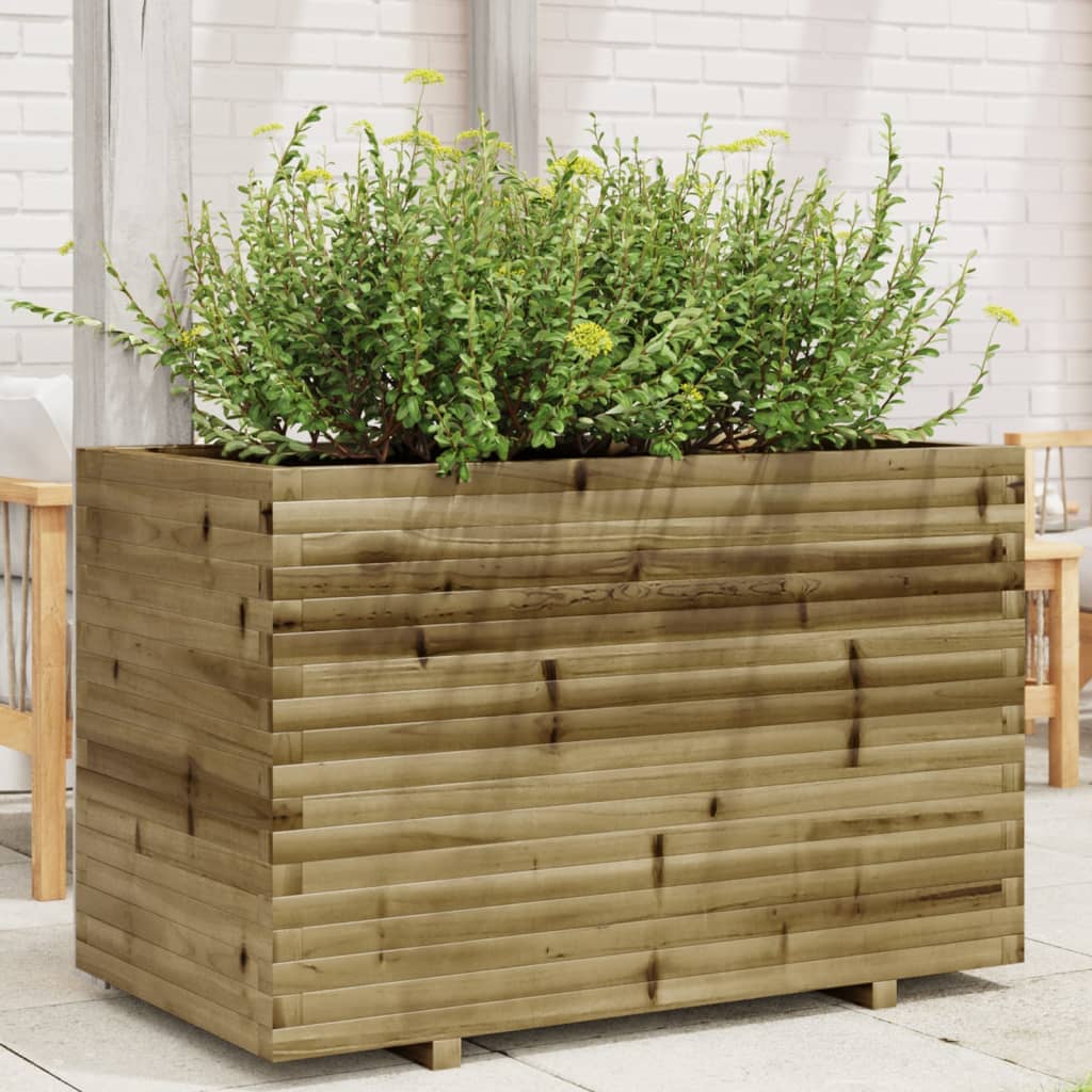 vidaXL plantekasse 110x60x72 cm imprægneret fyrretræ vidaXL plantekasse 110x60x72 cm imprægneret fyrretræ