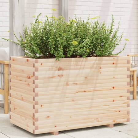 vidaXL plantekasse 110x60x72 cm massivt fyrretræ