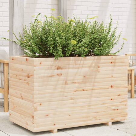 vidaXL plantekasse 110x60x72 cm massivt fyrretræ