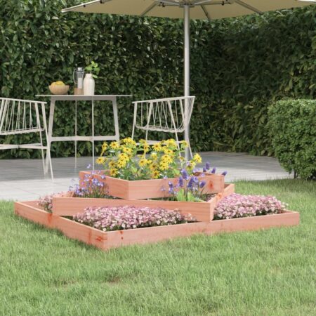 vidaXL plantekasse 112x112x27 cm massivt douglasgran