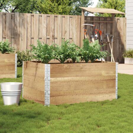 vidaXL plantekasse 120x80 cm massivt fyrretræ