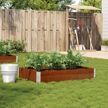 vidaXL plantekasse 120x80 cm massivt fyrretræ brun