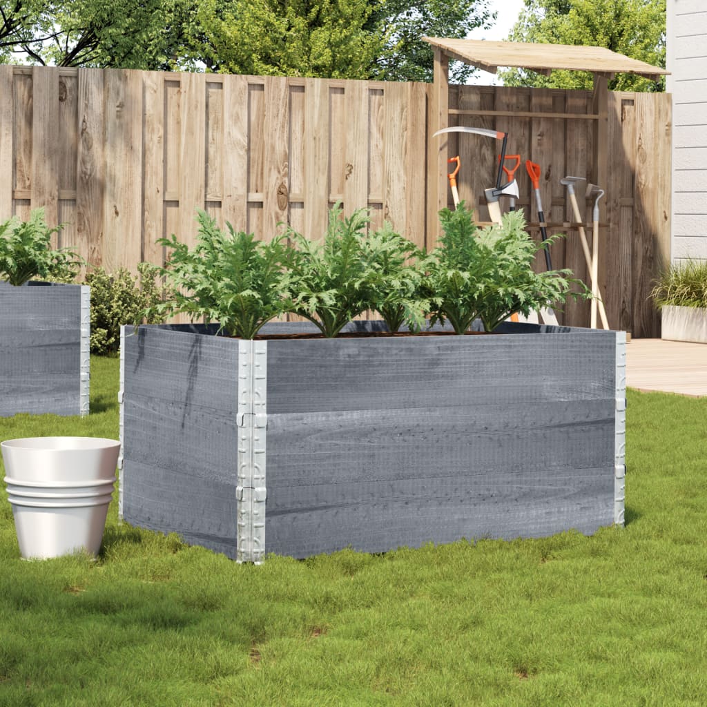 vidaXL plantekasse 120x80 cm massivt fyrretræ grå vidaXL plantekasse 120x80 cm massivt fyrretræ grå
