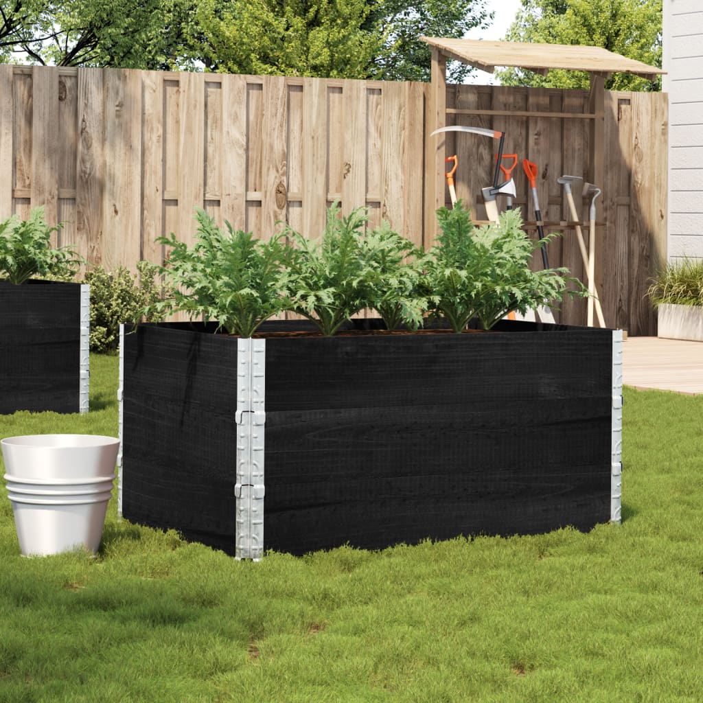 vidaXL plantekasse 120x80 cm massivt fyrretræ sort vidaXL plantekasse 120x80 cm massivt fyrretræ sort