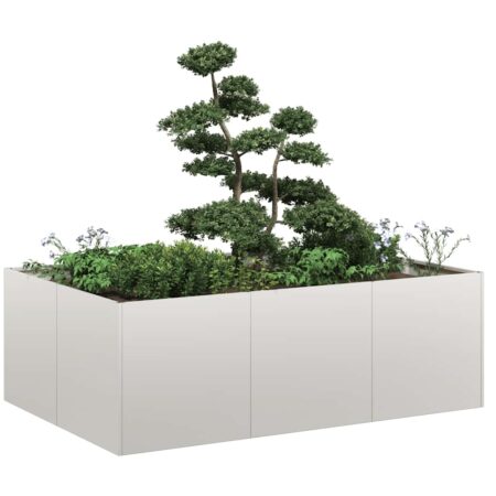 vidaXL plantekasse 120x80x40 cm rustfrit stål