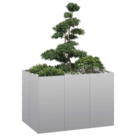 vidaXL plantekasse 120x80x80 cm galvaniseret stål