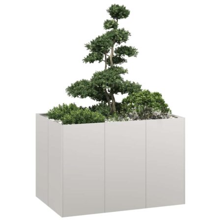 vidaXL plantekasse 120x80x80 cm rustfrit stål