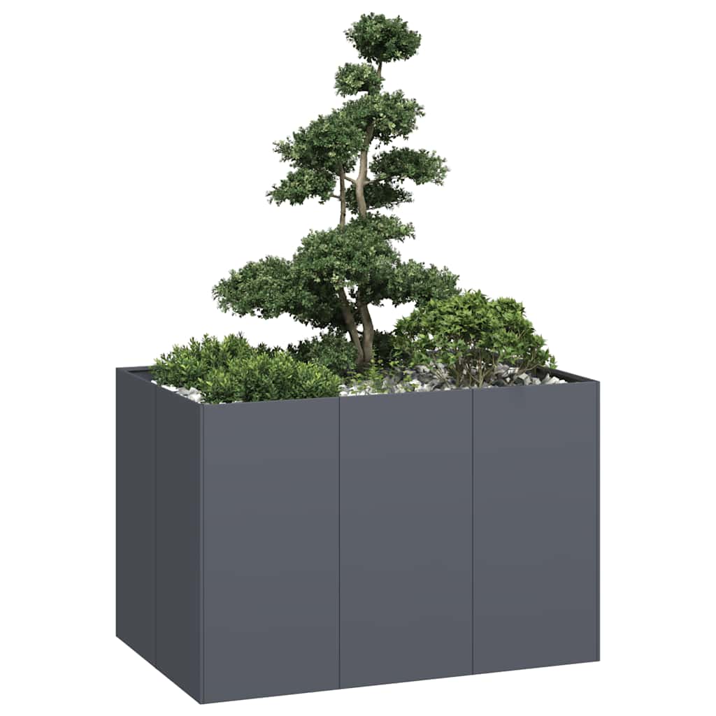 vidaXL plantekasse 120x80x80 cm stål antracitgrå vidaXL plantekasse 120x80x80 cm stål antracitgrå