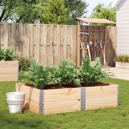 vidaXL plantekasse 150x100 cm massivt fyrretræ