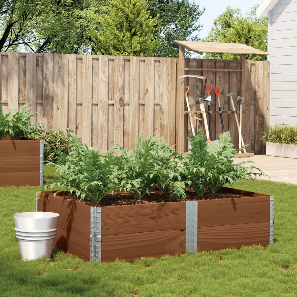 vidaXL plantekasse 150x100 cm massivt fyrretræ brun vidaXL plantekasse 150x100 cm massivt fyrretræ brun