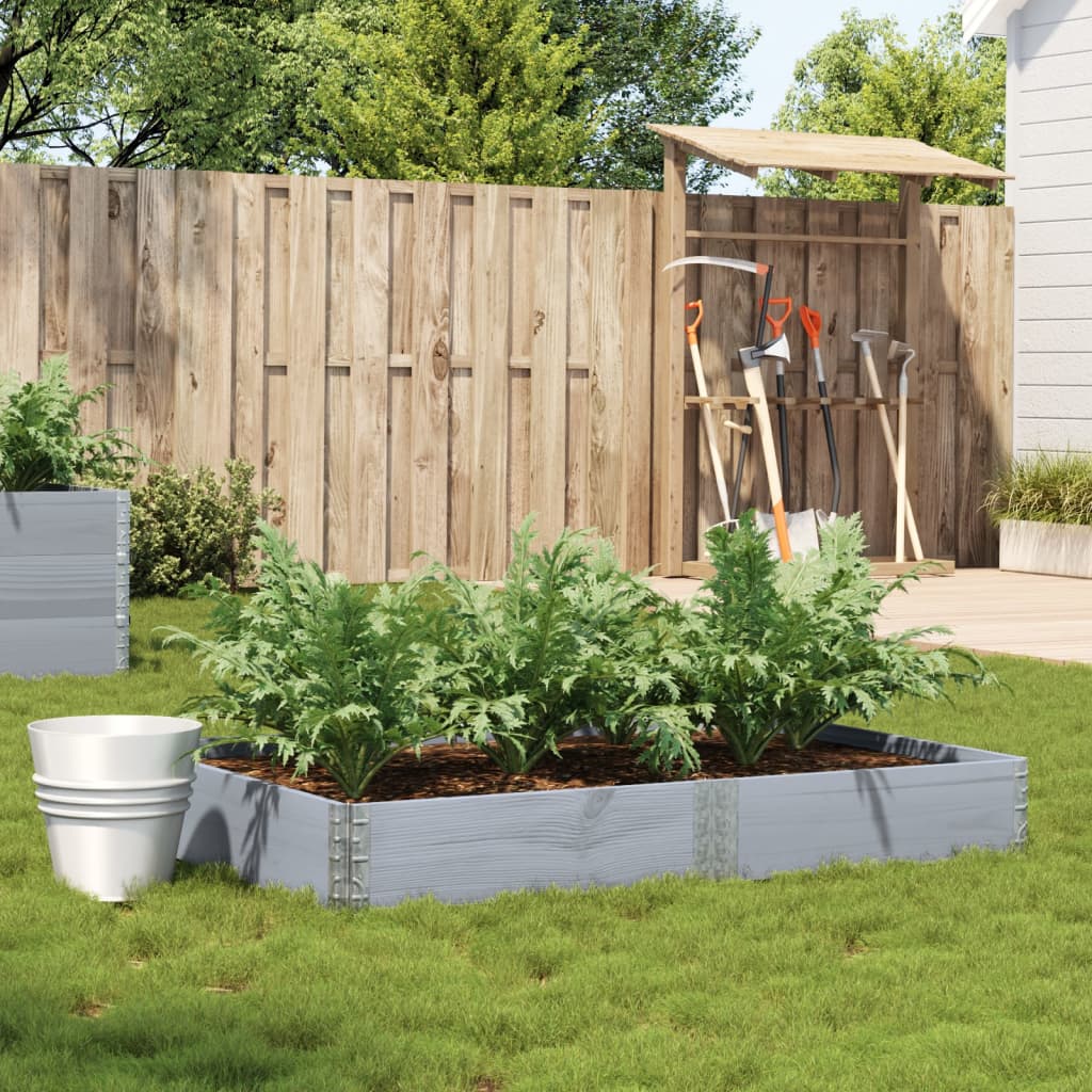 vidaXL plantekasse 150x100 cm massivt fyrretræ grå vidaXL plantekasse 150x100 cm massivt fyrretræ grå