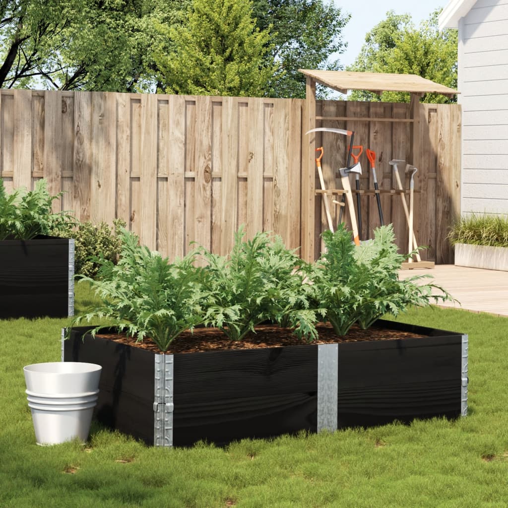 vidaXL plantekasse 150x100 cm massivt fyrretræ sort vidaXL plantekasse 150x100 cm massivt fyrretræ sort