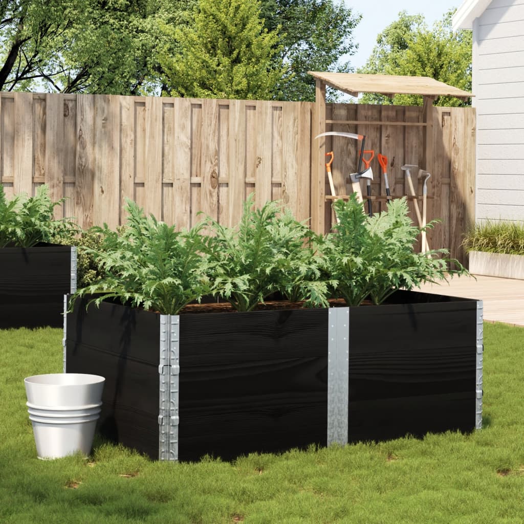 vidaXL plantekasse 150x100 cm massivt fyrretræ sort vidaXL plantekasse 150x100 cm massivt fyrretræ sort