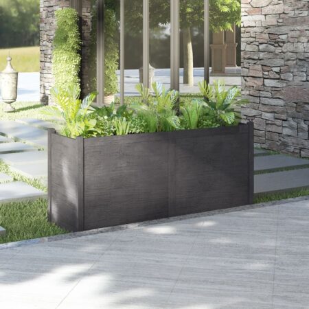 vidaXL plantekasse 150x50x70 cm massivt fyrretræ grå