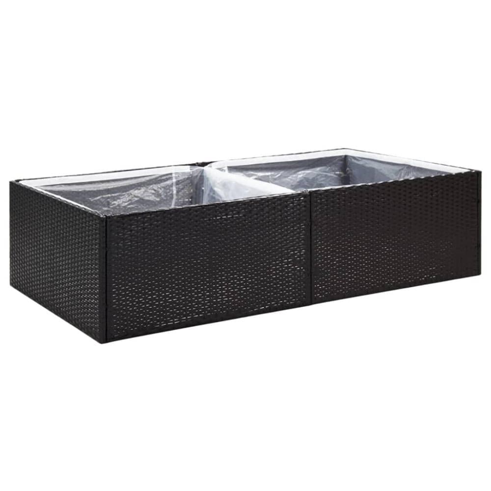 vidaXL plantekasse 157x80x40 cm polyrattan sort vidaXL plantekasse 157x80x40 cm polyrattan sort