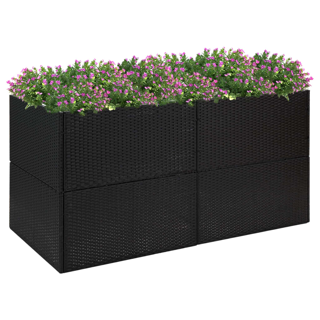 vidaXL plantekasse 157x80x80 cm polyrattan sort vidaXL plantekasse 157x80x80 cm polyrattan sort