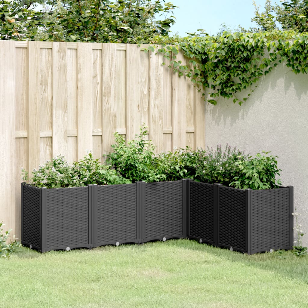 vidaXL plantekasse 160x120x53 cm PP sort vidaXL plantekasse 160x120x53 cm PP sort